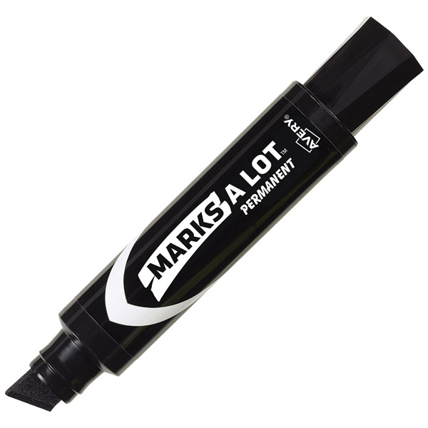 Avery® 24148 Marks A Lot® Black Jumbo Desk Style Permanent Markers, 1 Case