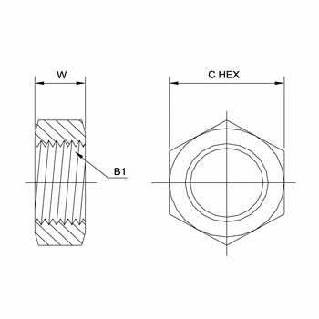 Bulkhead Lock Nut 0306 Series