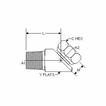 MP-FPS 45 Deg Elbow