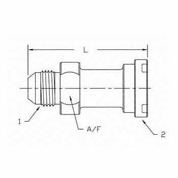 MJ-Flange Straight Code 61 1700 Series