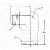 Hydraulic Fitting 1704-08-08-FG 08MJ-08Flange 90 Degree Elbow Code 61 Forged