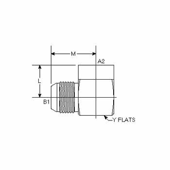 Male JIC - Female Pipe 90 Elbow