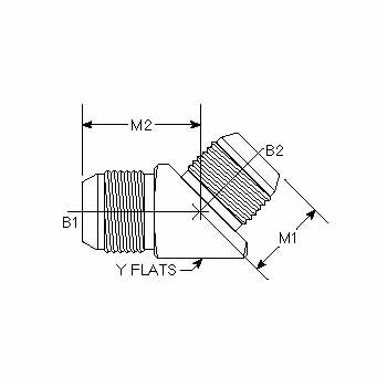 Male JIC 45 Deg Elbow