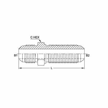 Male JIC Bulkhead Straight