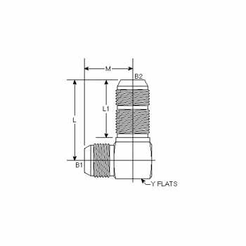 Male JIC Bulkhead 90 Deg Elbow