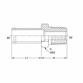 Hose Barb - Male Pipe Straight