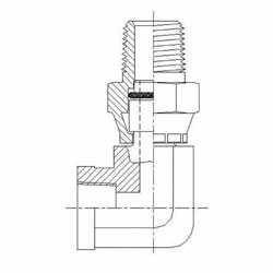 FP - Male Pipe Swivel 90 Elbow 5702 Series