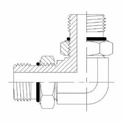 Male O-ring Boss 90 Elbow 6807-NWO Series