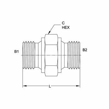 Metric MBSPP-MM Nipple 9025 Series