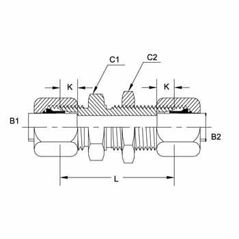 Bit Type Bulkhead Union C2700 Series