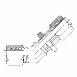 Bit Type Bulkhead Union 45 Elbow C2702 Series