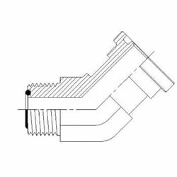 MFS-Flange 45 Degree Code 61 FS1703 Series