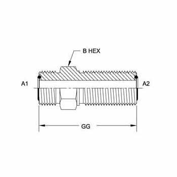 Male Face Seal Bulkhead Union