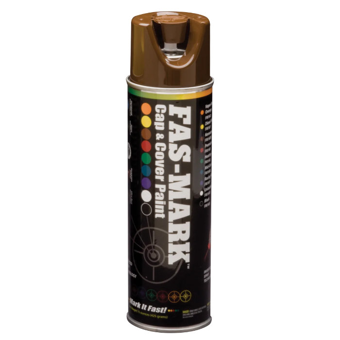 FM15BR FasMark Paint Brown 15 oz. Aerosol