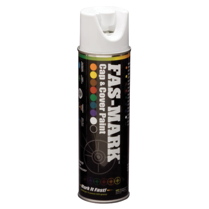 FM15W FasMark Paint  White 15 oz. Aerosol