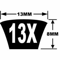 13X Metric Power V-Belts