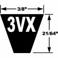 3VX Super HC Molded Notch Belts