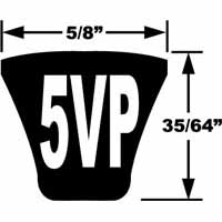 5VP 9188 Series Predator Single Belts