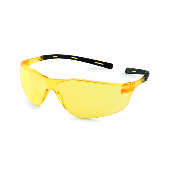 Gateway Safety 20BK75 Ellipse Amber Lens Safety Glasses