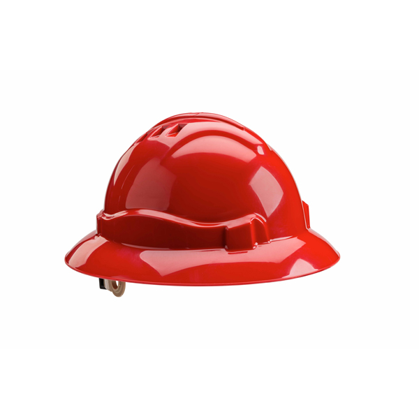 Gateway Safety 71402 Serpent Full Brim Vented Red Hard Hat