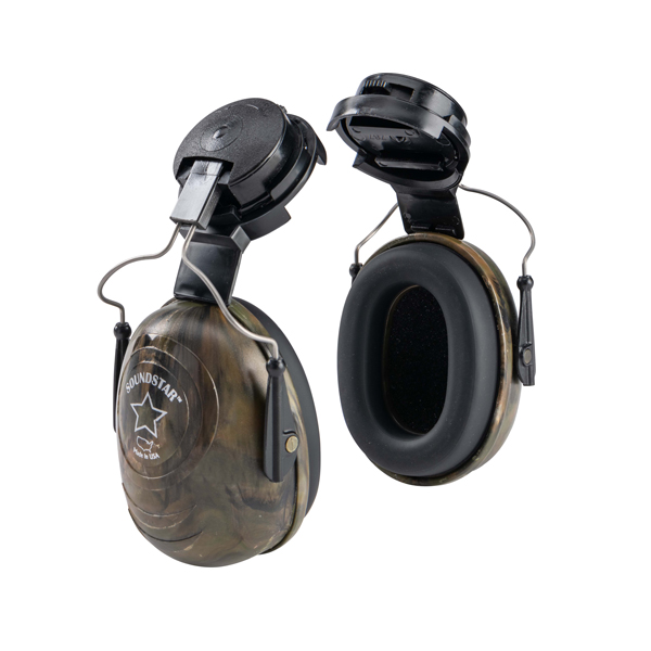 Gateway Safety 954621 SoundStar Universal Fit Cap-Mount Metal Wire  Camo  24 NRR Earmuff, TASCO 42551