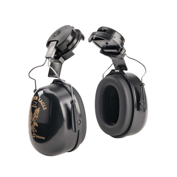 Gateway Safety 957501 Golden Eagle Cap-Mount Universal Fit  26 NRR Black Earmuff, TASCO 2951