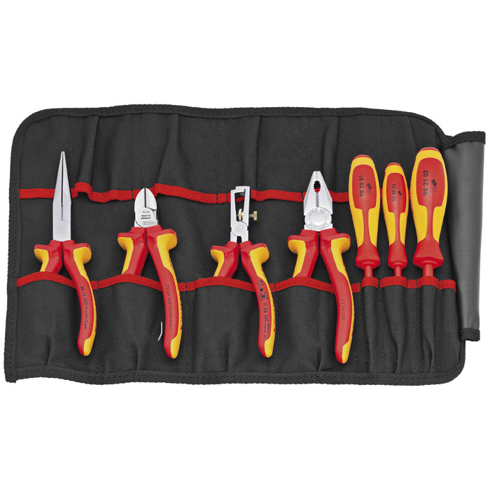 KNIPEX 00 19 41 - 11 Pc 1000V Insulated Set in Tool Roll