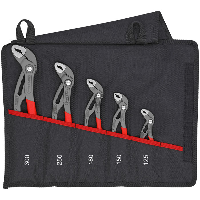 KNIPEX 00 19 55 S5 - 5 Pc Cobra Set in Tool Roll