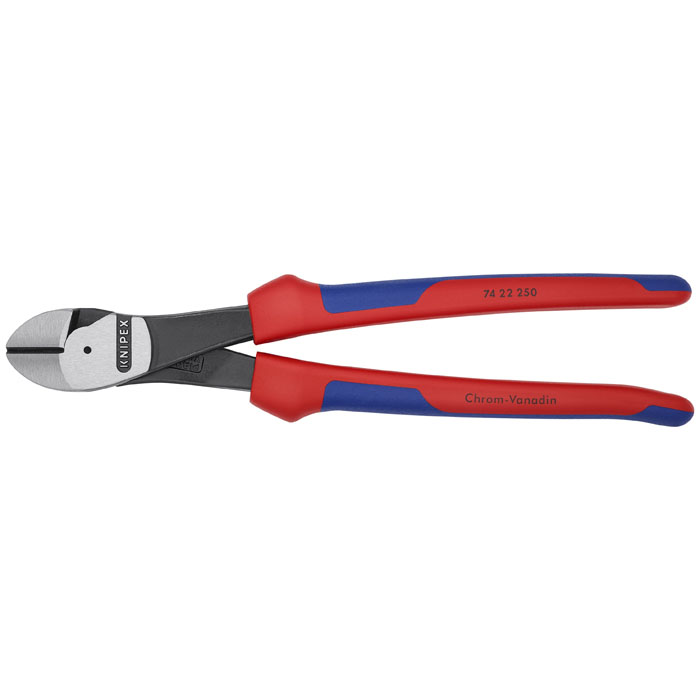 KNIPEX 74 22 250 - High Leverage 12 DegreeAngled Diagonal Cutters