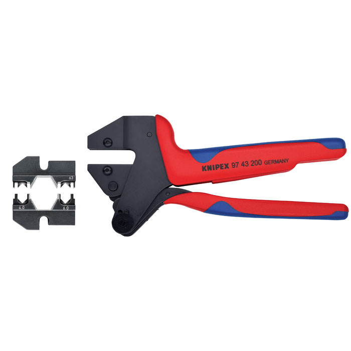 KNIPEX 9K 00 80 59 US - Crimp System Pliers & Crimp Die: Solar Connectors H & 5 (HUBER & SUHNER): 4.0/6.0 mm 10/1