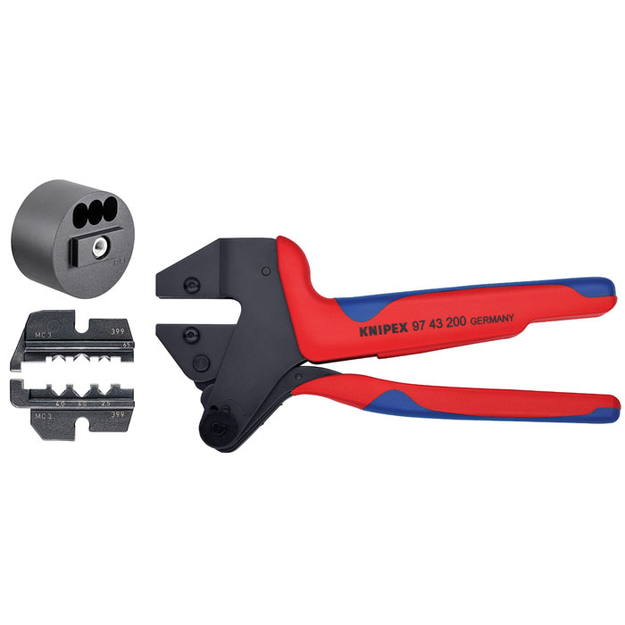 KNIPEX 9K 00 80 61 US - Crimp System Pliers & Crimp Die: Solar Connectors for MC3 Multi Contact (97 49 65) & Locator