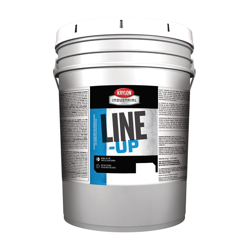 Krylon Industrial K41130404-20 Parking Lot White Line-Up Water-Based Pavement Striping Paint 5 Gallon Pail