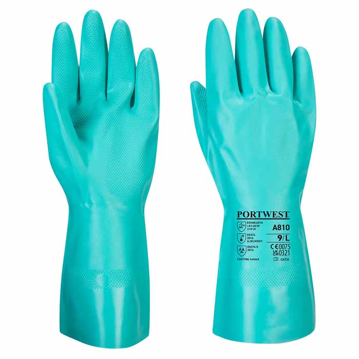 Portwest A810 Nitrosafe Chemical Gauntlet - Nitrile