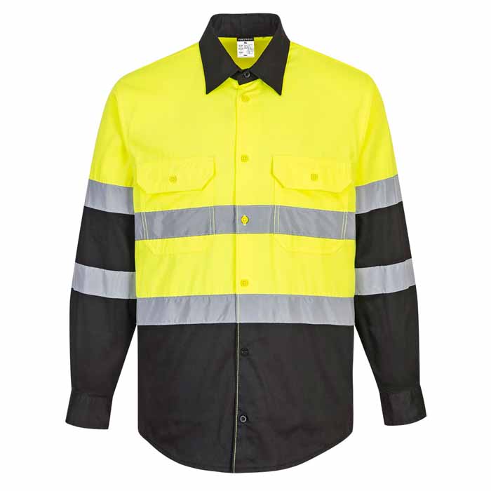 Portwest E066 Two Tone ANSI Long Sleeve Work Shirt