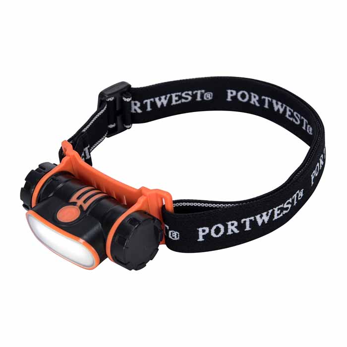 Portwest PA70BKR USB Rechargeable LED Head Lamp