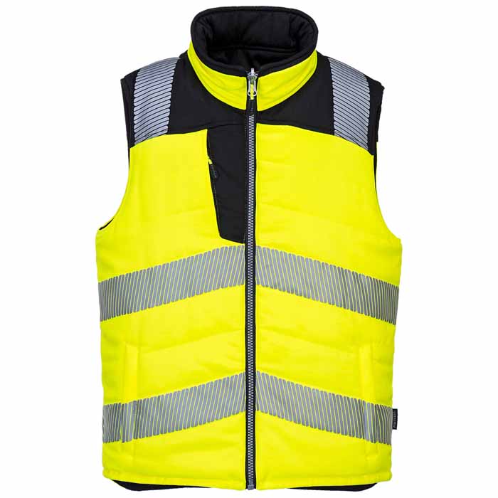 Portwest PW374 PW3 Hi-Vis Reversible Bodywarmer Vest