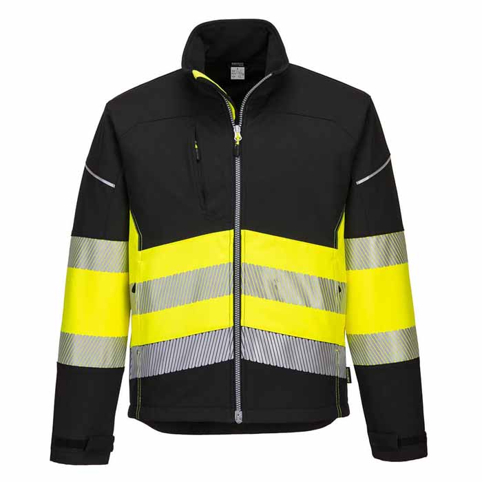 Portwest PW375 PW3 Hi-Vis Class 1 Softshell Jacket