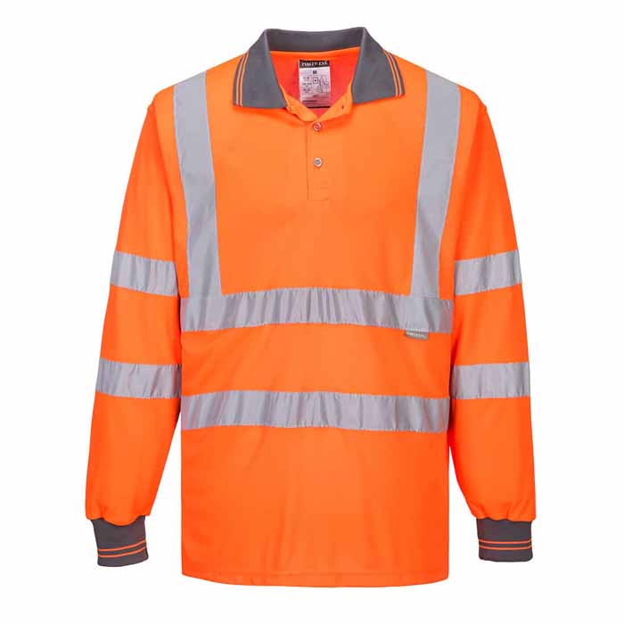 Portwest S277 Hi-Vis Long Sleeve Polo Shirt