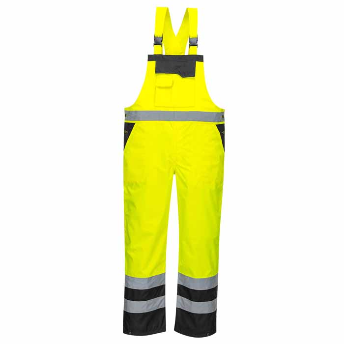 Portwest S488 Contrast Bib and Brace - Unlined