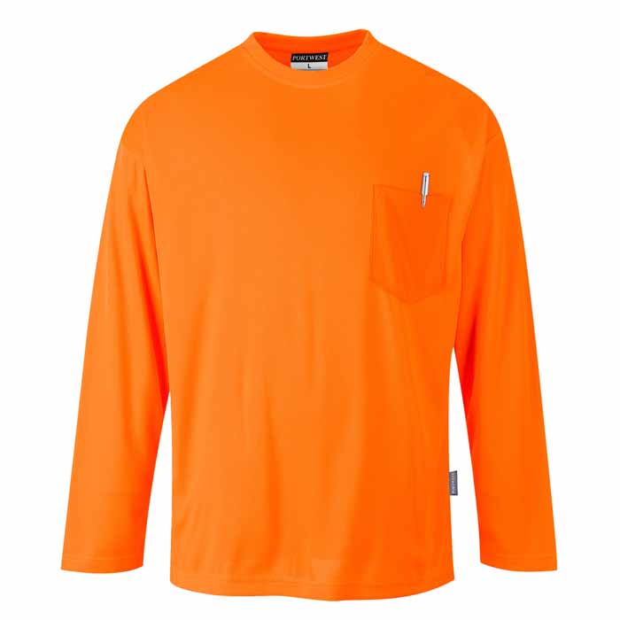 Portwest S579 Non ANSI Pocket Long Sleeve T-Shirt