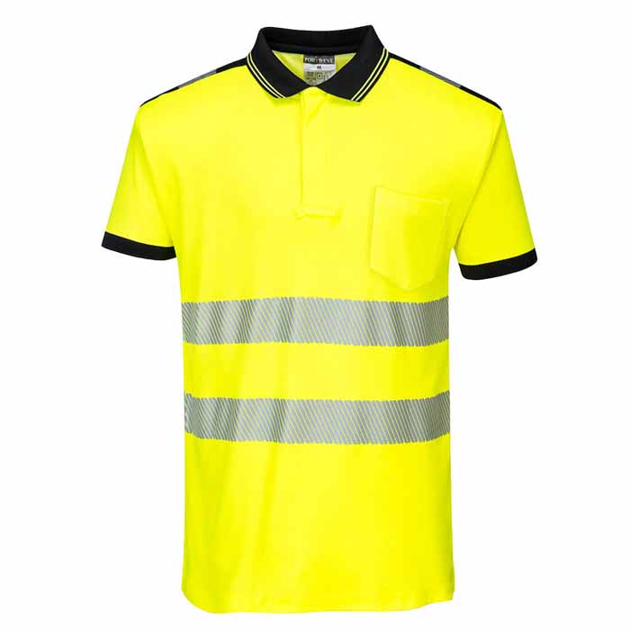 Portwest T180 PW3 Hi-Vis Short Sleeve Polo Shirt