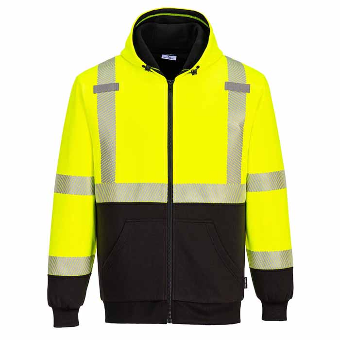 Portwest UB325 Hi-Vis Thermal Two Tone Zipped Hoodie