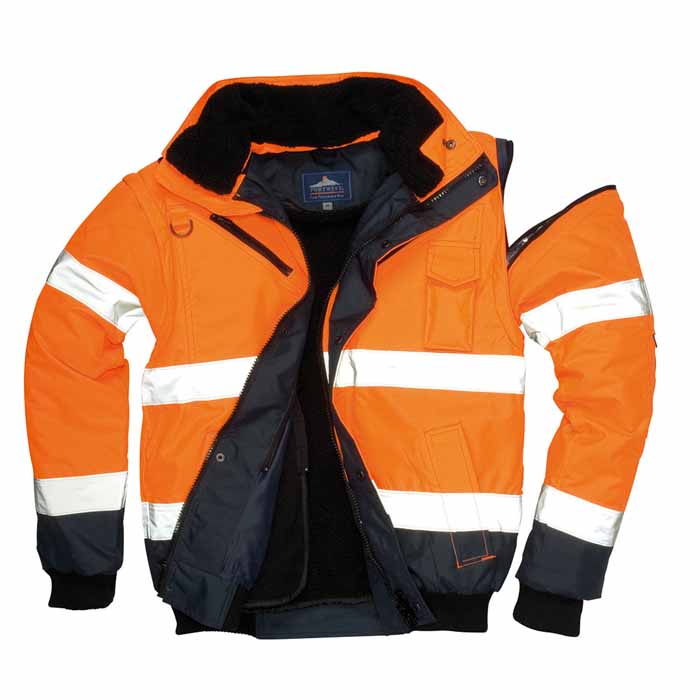 Portwest UC465 Hi-Vis Contrast Bomber Jacket