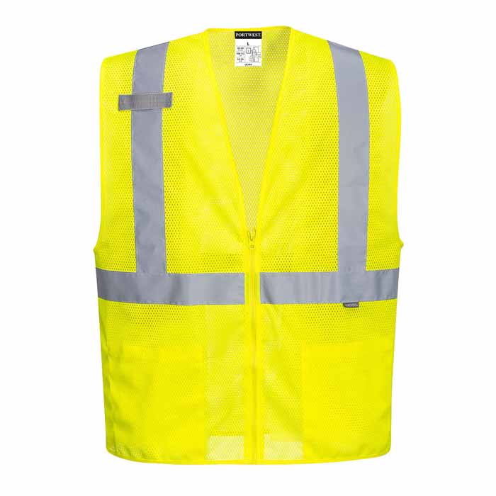 Portwest UC493 Economy Mesh Zipper Vest