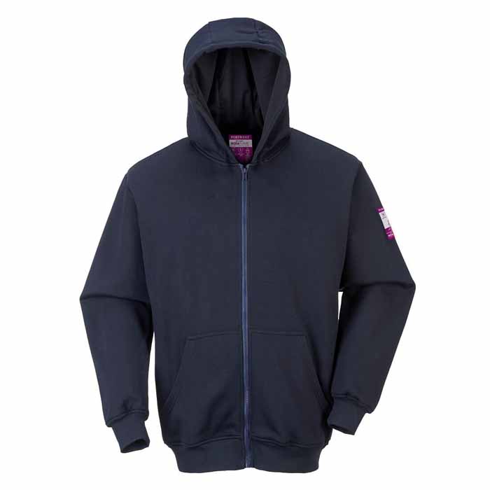 Portwest UFR81 FR Zipper Front Hooded Sweatshirt