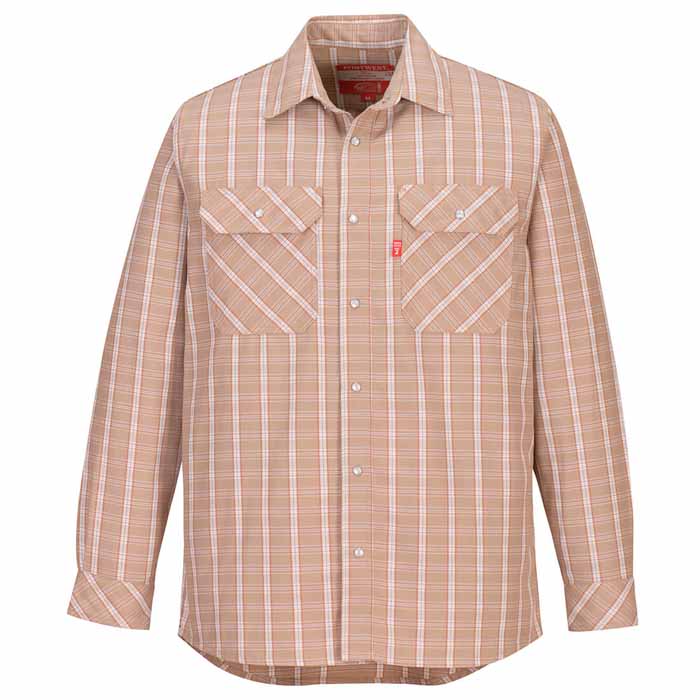 Portwest UFR97 Bizflame 88/12 FR Plaid Shirt