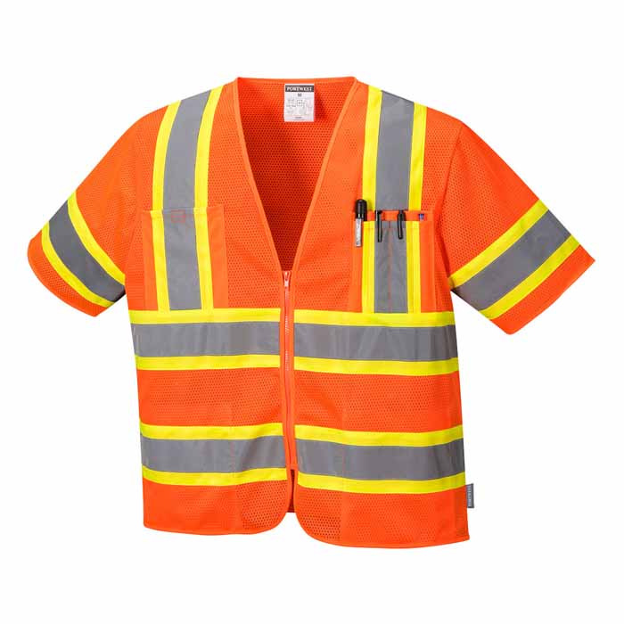 Portwest US383 Augusta Sleeved Hi-Vis Vest