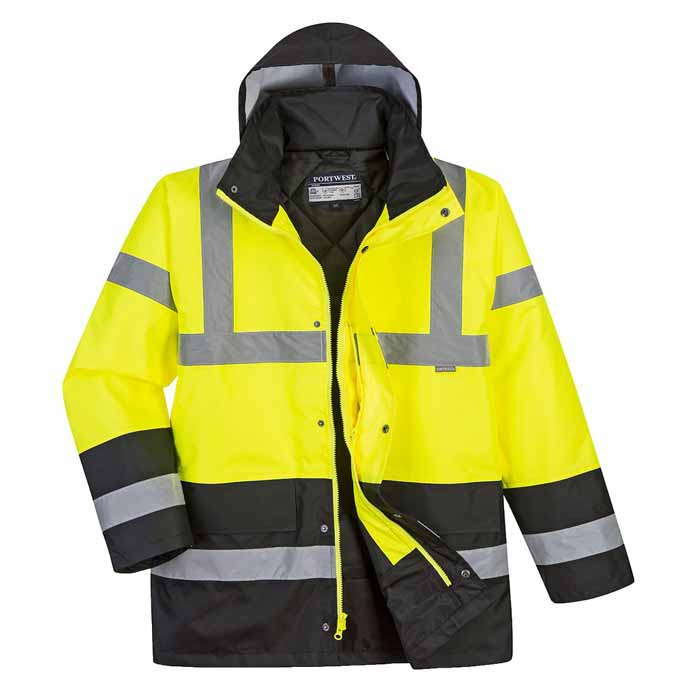 Portwest US466 Hi-Vis Contrast Traffic Jacket