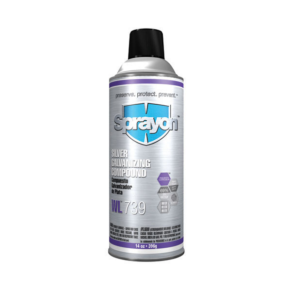 Sprayon WL 739 Silver Galvanizing Compound - SC0739000 Case of 12