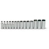 Wright Tool 355 3/8 Drive 14 Piece Deep Metric Socket Set 6mm - 19mm